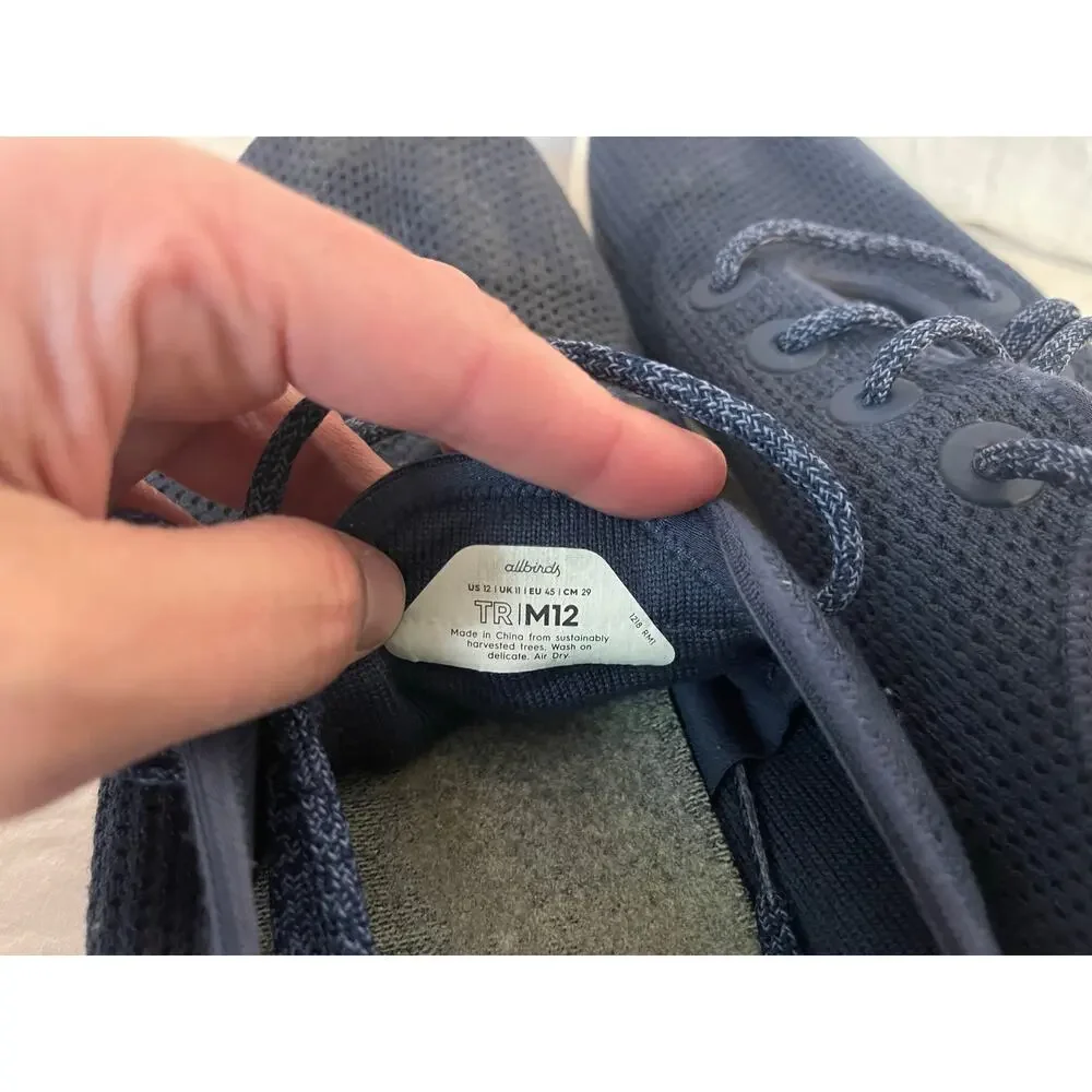 All Birds Mens 12 blue sneakers
